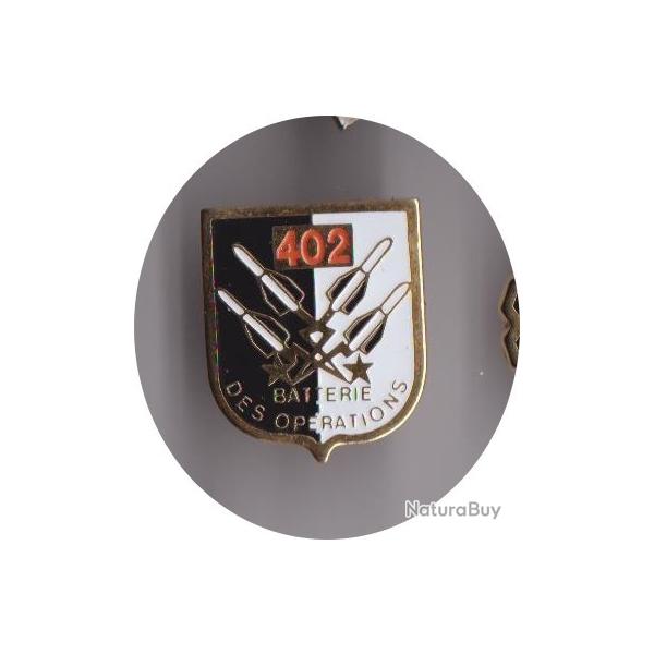 pin's militaire arme batterie 402 ref 1019bc