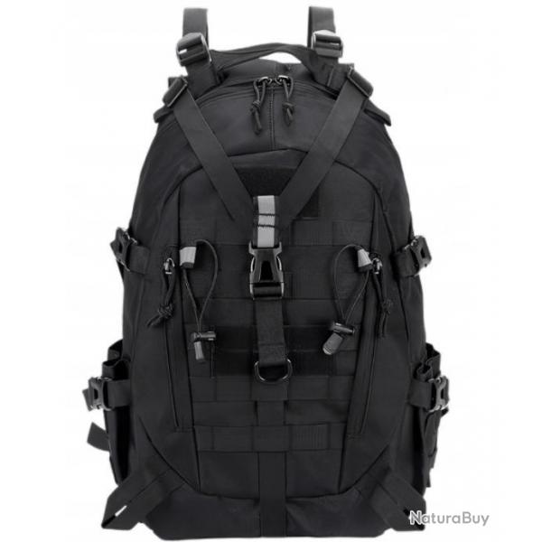 ENCHERE SAC  DOS MILITAIRE TACTIQUE NOIR 35 LITRES