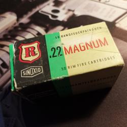 Boite de munitions  22 MAGNUME (22 WMR) marque RWS