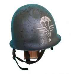 Casque parachutiste modification de type "Gilles" guerre d' Algérie