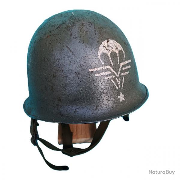 Casque parachutiste modification de type "Gilles" guerre d' Algrie