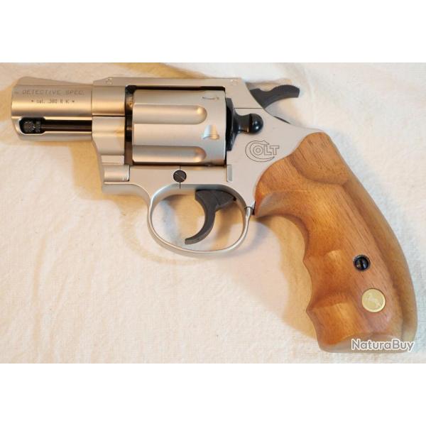 Revolver COLT DETECTIVE SPECIAL CAL. 9mm RK 380 RK - NICKEL/WOOD MG20430901 REF EBR24DET001