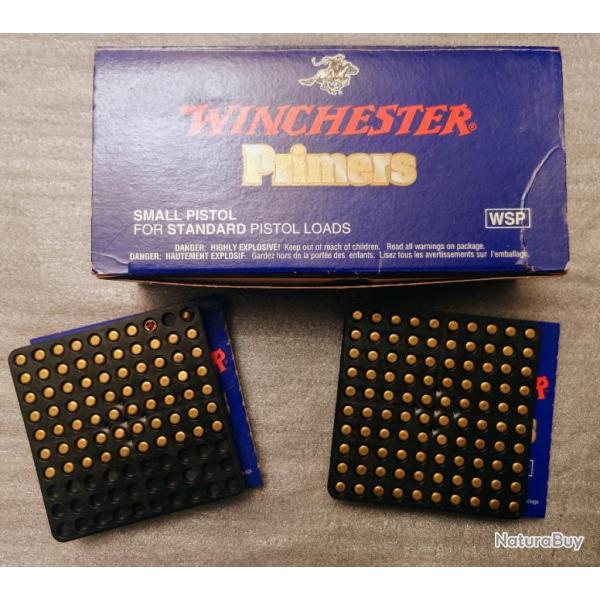 Gros Lot d'amorces WINCHESTER SMALL PISTOL