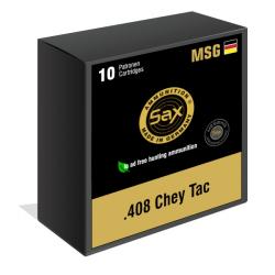 Munitions SAX calibre .408 Chey Tac MSG-SL 27,20g - 419,8gr boite de 10 munitions