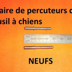 paire de percuteurs fusil à chiens type LEFAUCHEUX - VENDU PAR JEPERCUTE (D22K121)