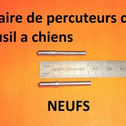 paire de percuteurs fusil à chiens type LEFAUCHEUX - VENDU PAR JEPERCUTE (D22K123)