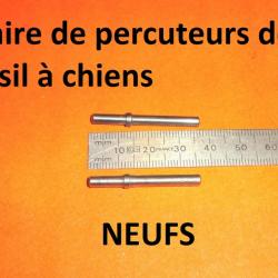 paire de percuteurs fusil à chiens type LEFAUCHEUX - VENDU PAR JEPERCUTE (D22K125)