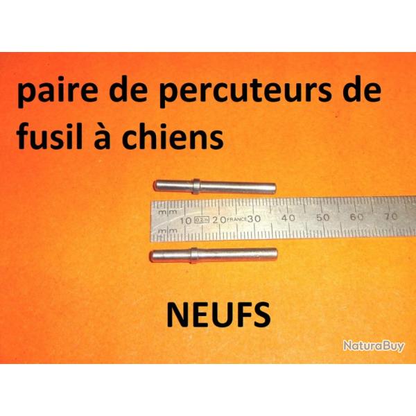 paire de percuteurs fusil  chiens type LEFAUCHEUX - VENDU PAR JEPERCUTE (D22K125)