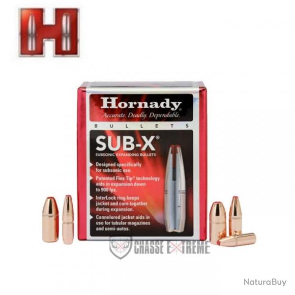 100 Ogives HORNADY 35 Cal 357 250gr Sub-X