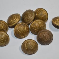 Boutons Français Période WW2 WW1 Armée de l'air 22 mm 1914/1918 1939/1945  (20)