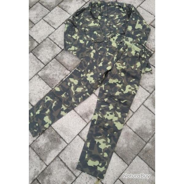 AUTHENTIQUE TENUE TREILLIS CAMOUFLAGE BOUTAN/DOUBOK UKRAINE (KIEV) TAILLE M (48/2) NEUVE