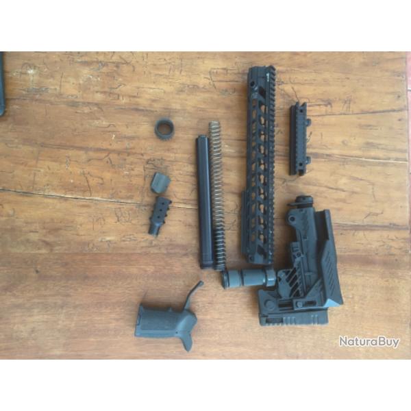 Lot crosse AAC +poignee magpul plus garde main complet plus cache flamme