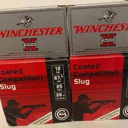 GECO Slug 100 cartouche + WINCHESTER SLUG SUPER X  10 cartouche