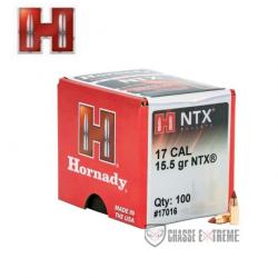 100 Ogives HORNADY 17 Cal 172 15.5Gr NTX