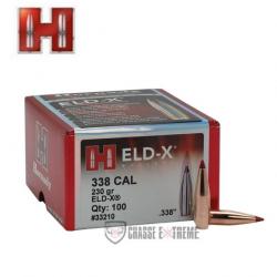 100 Ogives HORNADY Cal 338 230Gr ELD-X