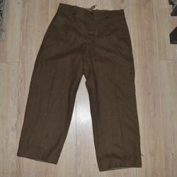 Pantalon Français Après Guerre Ideal reconstitution Anglais GB British WW2 (11)