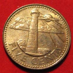 BARBADOS piece de 5 five 2005 TTB