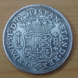 8 reales Ferdinand VI 1755 Pérou