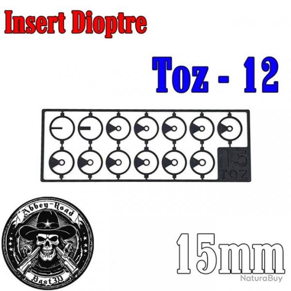 13 Insert dioptre Toz 12 15mm - Bast3d