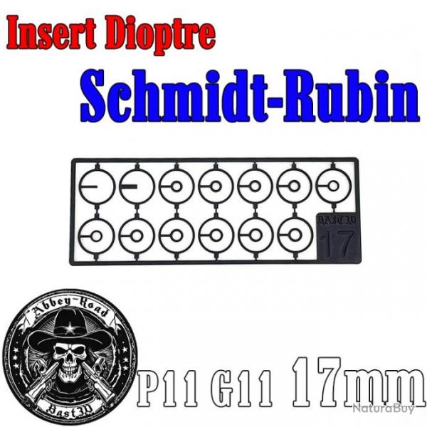 13 Insert dioptre Schmidt Rubin P11 G11 17mm - Bast3d