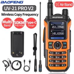 BAOFENG VHF UV-21 PRO Longue distance, CB, RADIO, oreillettes, 999 canaux - PROMO LIMITÉE