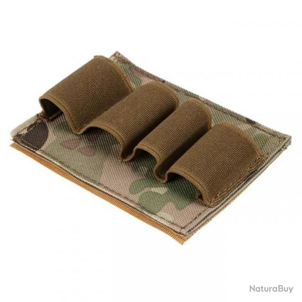 Cartouchire velcro autocollante 4 emplacements calibre 12 - Camo MC