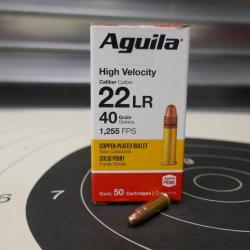 Lot de 500 cartouches de 22LR AGUILA high velocity