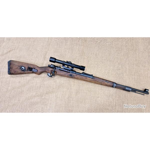 Mauser 98k 98 K sniper avec lunette type ZF40 calibre 8x57is non monomatricule ARSENAL DOU 41