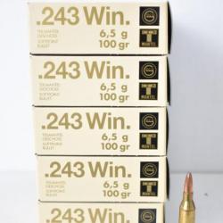 5 Boites de Balles Geco 243 Win Tmantel 100gr