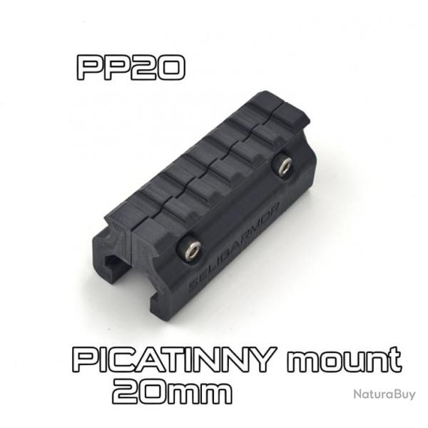 PP20 artemis arcea support picatinny rail 20mm snowpeak fixation