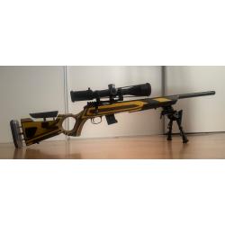 CZ 457 AT one Thumbole yellow 22 WMR Varmint canon lourd fileté