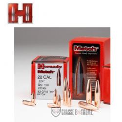 6000 Ogives HORNADY Cal 22 .224 52Gr BTHP Match