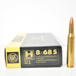 1 Boite de Balles RWS Calibre 8x68S Hmantel 187gr