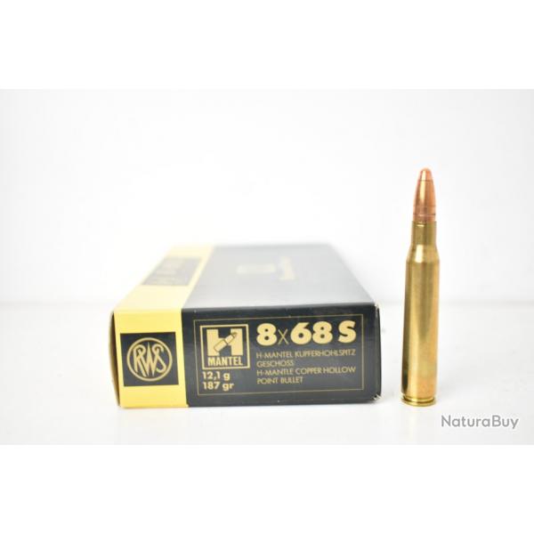 1 Boite de Balles RWS Calibre 8x68S Hmantel 187gr