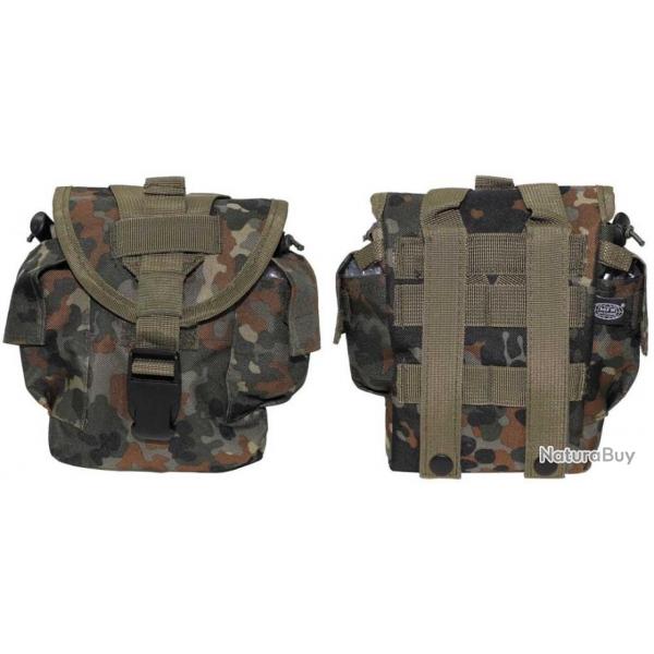 Sac Molle universel 21cm x 15cm x 10cm - camouflage flecktarn