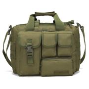 Sac à Bandoulière Tactique Étanche DONGKER - Multi-compartiments, Système MOLLE, Pour Pêche, Randonnée, Camping, Chasse (Couleur Noire)