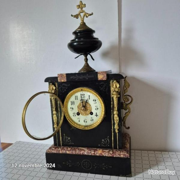 Pendule Napolon III tat de marche,  mcanisme estampill. JAPY. FRRES, 1860-80