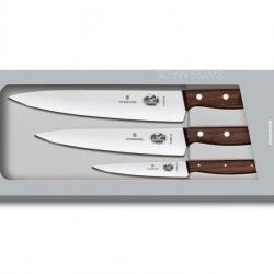 COFFRET DECOUPER 3 COUTEAUX ERABLE VICTORINOX