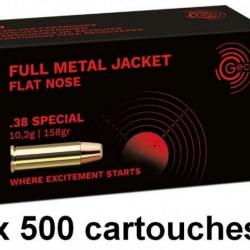 GECO cal.38 Spécial FMJ Flat Nose 158gr x500