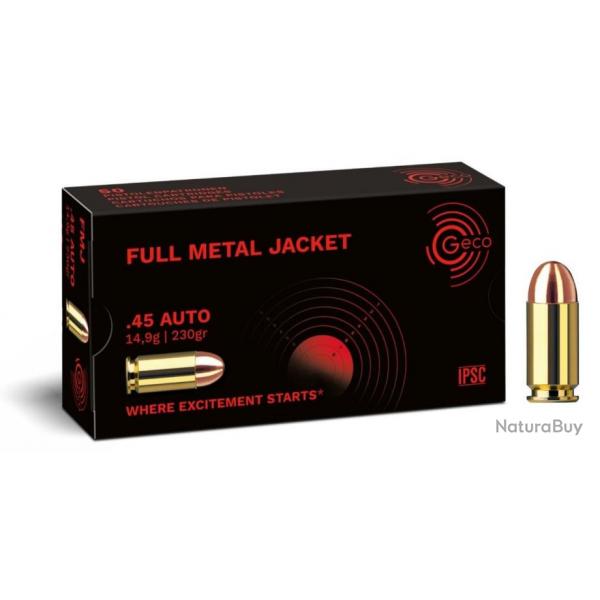 GECO cal.45 ACP FMJ Round Nose 230gr x50