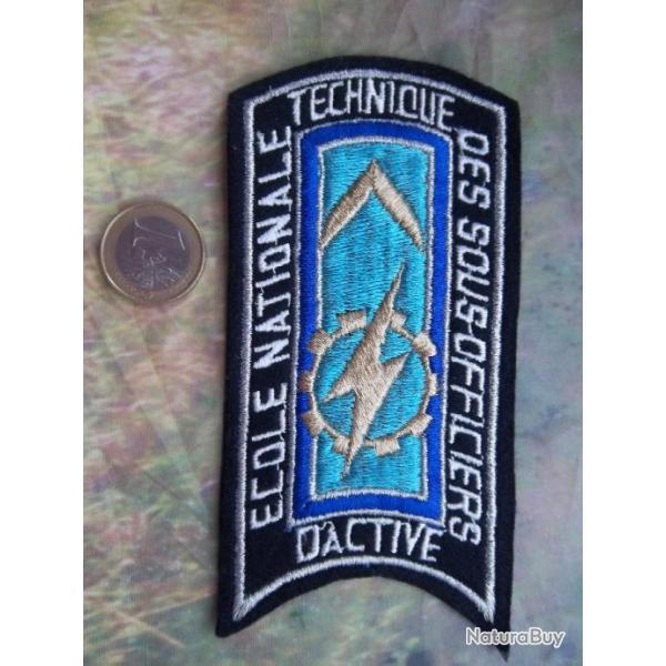 écusson militaire école nationale technique des sous officiers d'active
