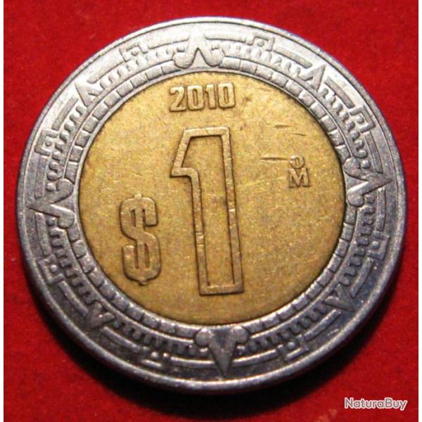 Mexique  piece de 1 peso 2010 bicolor