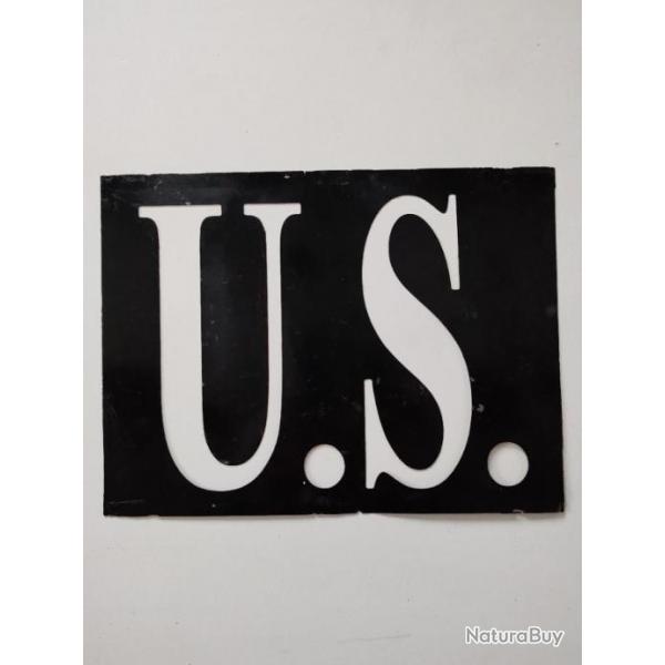 POCHOIR MTALLIQUE "U.S."PETIT MODLE