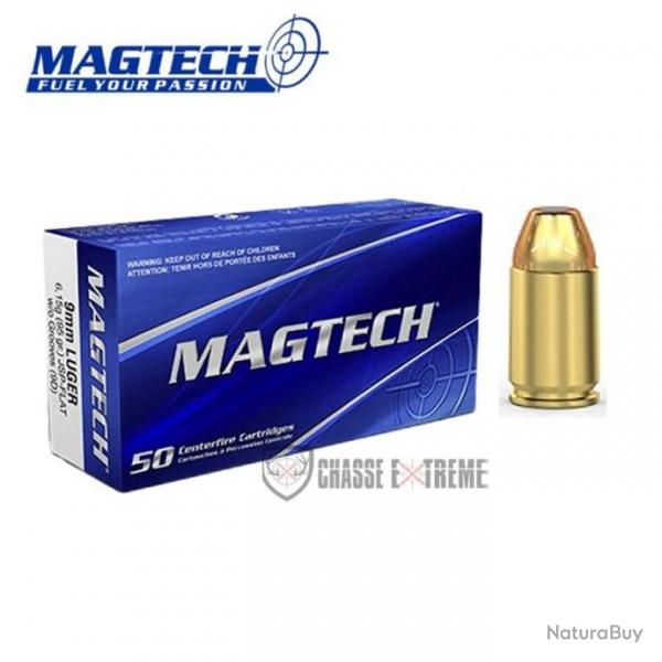 50 Cartouches MAGTECH Cal 9mm Luger 95Gr Jsp Flat