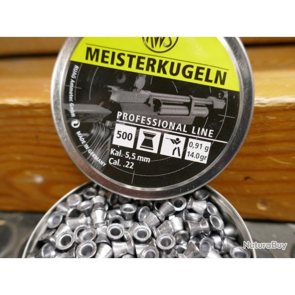 500 plombs 5.5mm diabolo  MEISTERKUGELN de RWS