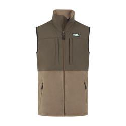 Gilet polaire Hybrid light bark