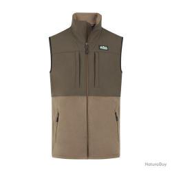 Gilet polaire Hybrid light bark