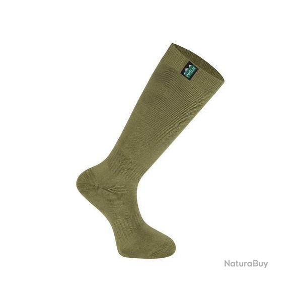 Pack chaussettes hautes coton olive multi