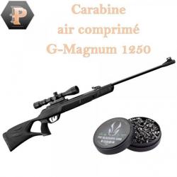 BF24 ! Gamo Pack G-MAGNUM 1250 + 3-9 x 40 WR Cal 4,5 mm + plombs