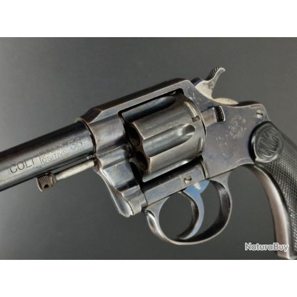 REVOLVER COLT 1898 NEW POLICE POSITIVE 4 pouces BLEU Calibre 38 Smith et Wesson VP 1906 - USA XIX T